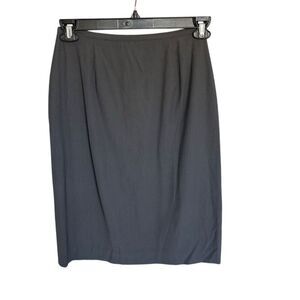 Banana Republic Gray Wool Blend Stretch Pencil Skirt Size 6 Above Knee Length